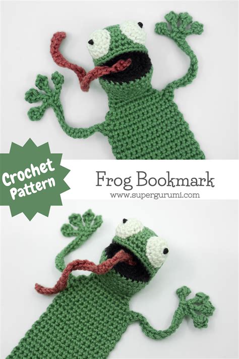 Crochet Frog Bookmark Pattern