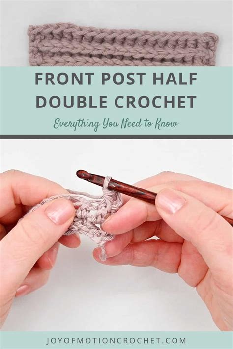 Crochet Front Post Half Double Crochet
