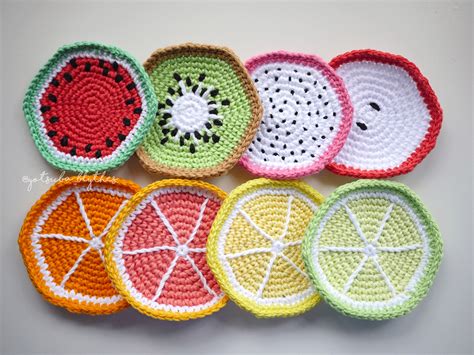 Crochet Fruit Coasters