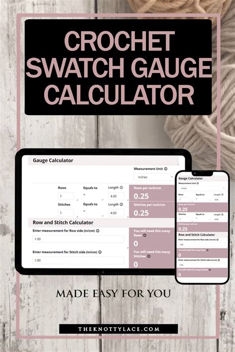Crochet Gauge Calculator