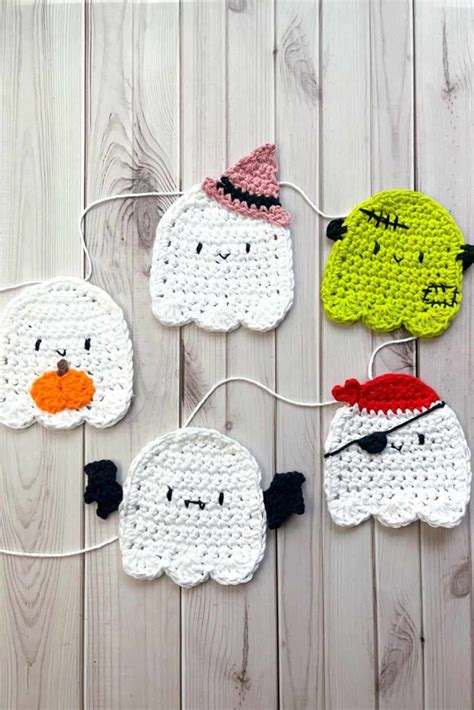 Crochet Ghost Garland