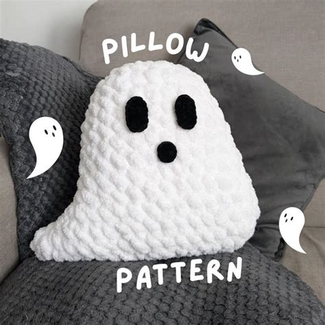 Crochet Ghost Pillow