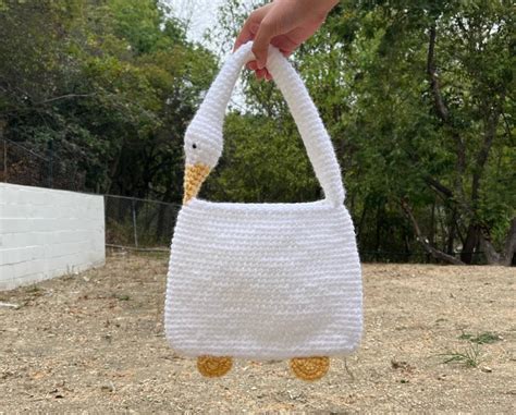 Crochet Goose Bag