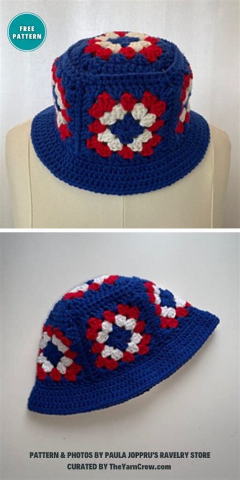 Crochet Granny Bucket Hat