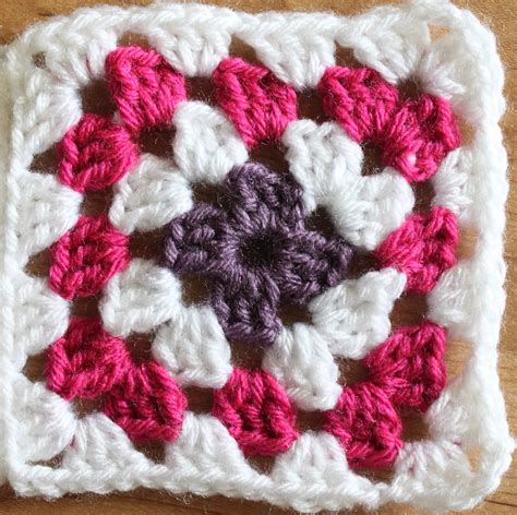 Crochet Granny Square 2 Colors