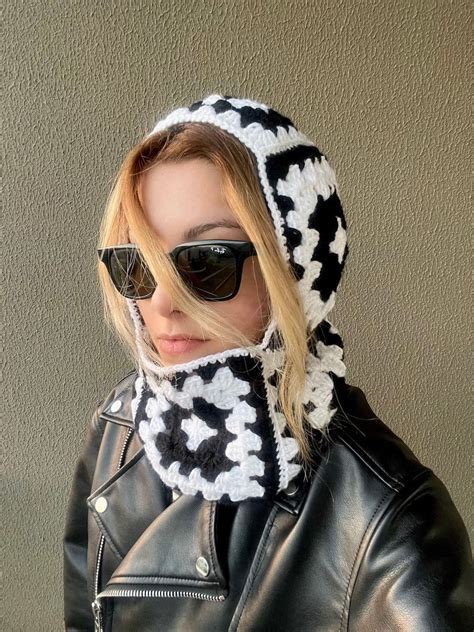 Crochet Granny Square Balaclava
