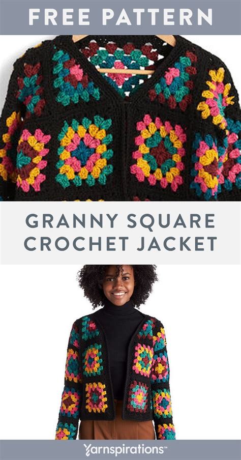 Crochet Granny Square Jacket Yarn