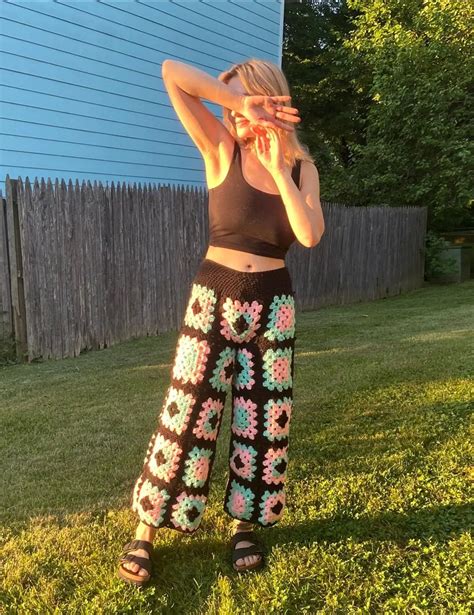 Crochet Granny Square Pants