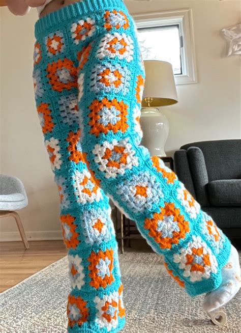 Crochet Granny Square Pants Pattern