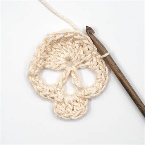 Crochet Granny Square Skull