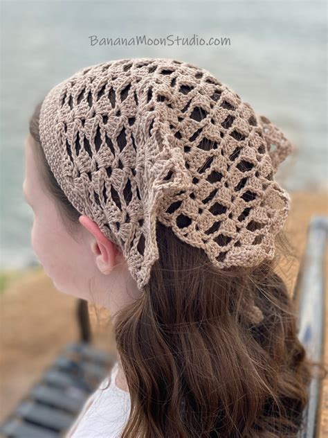 Crochet Hair Bandana Free Pattern