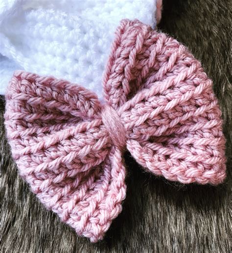 Crochet Hair Bow Pattern Free
