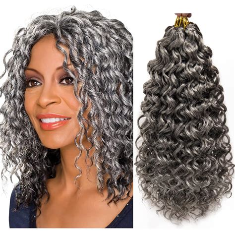 Crochet Hair Grey