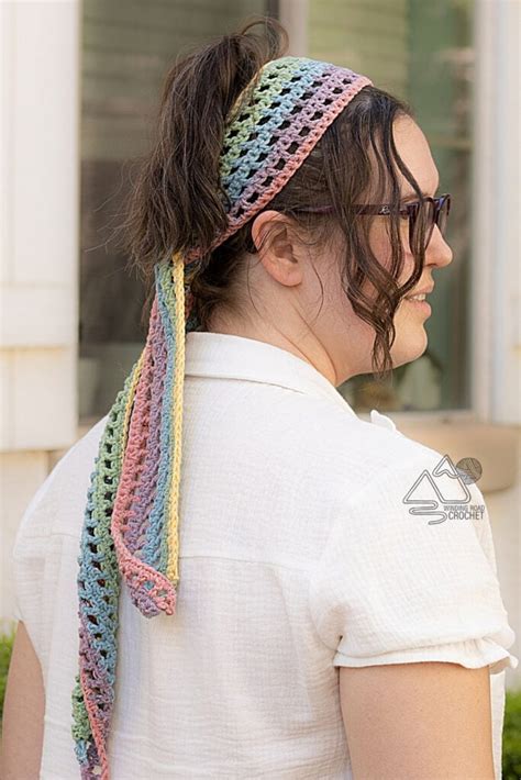 Crochet Hair Scarf Free Pattern