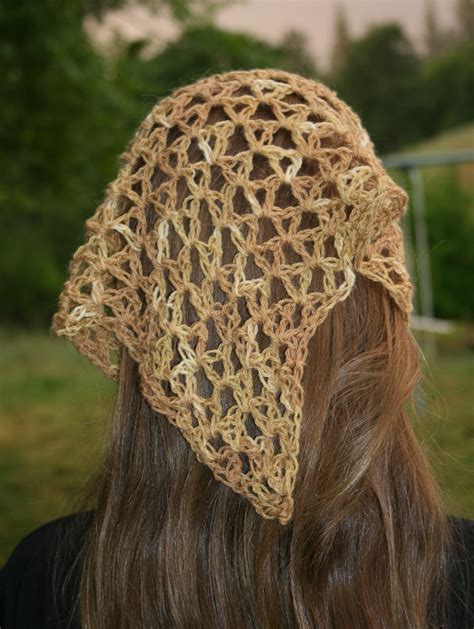 Crochet Hair Scarf Pattern