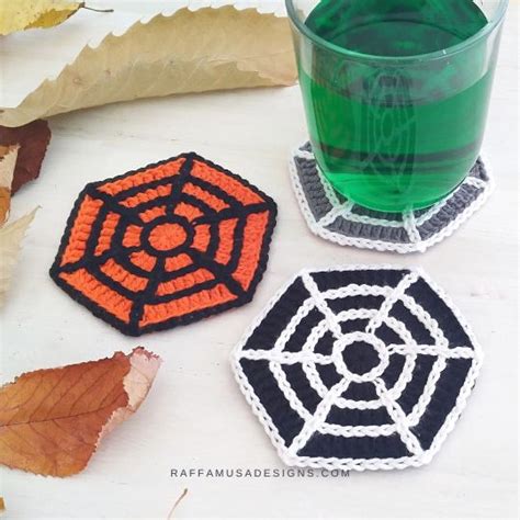 Crochet Halloween Coasters