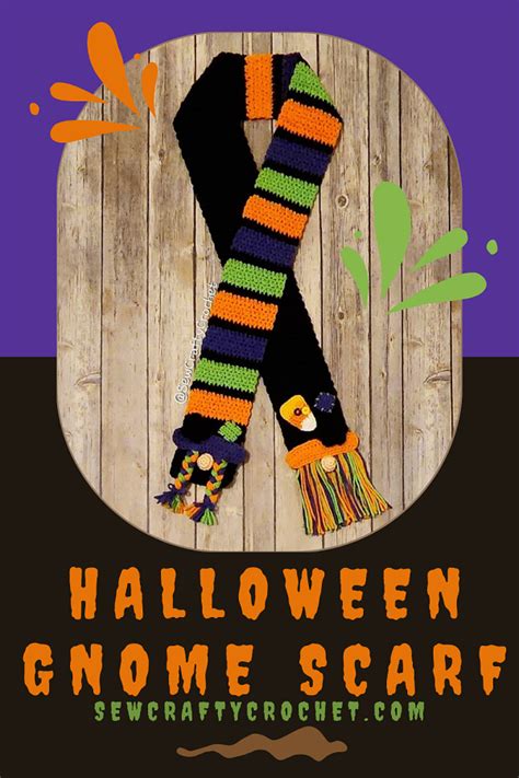 Crochet Halloween Scarf