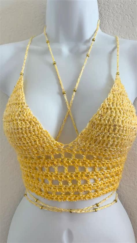 Crochet Halter Crop Top