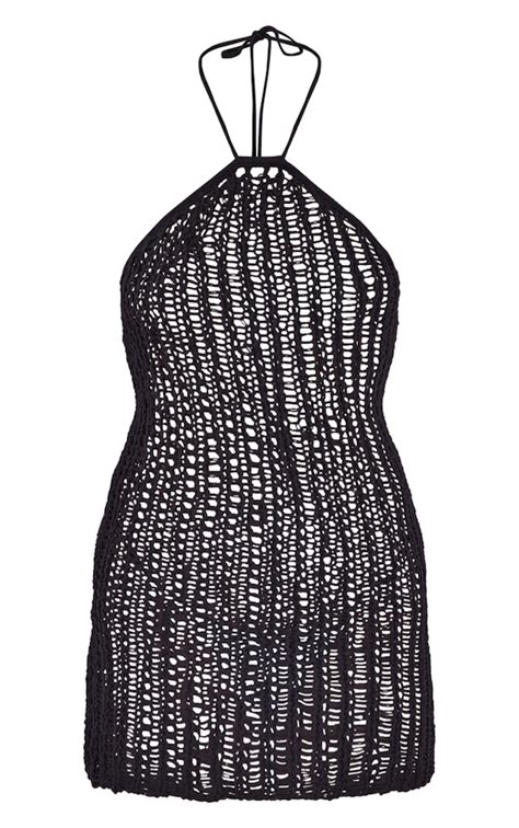 Crochet Halter Neck Dress
