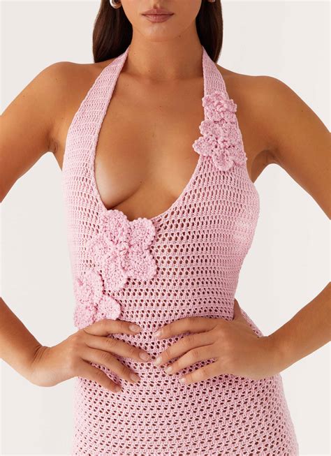 Crochet Halterneck Dress