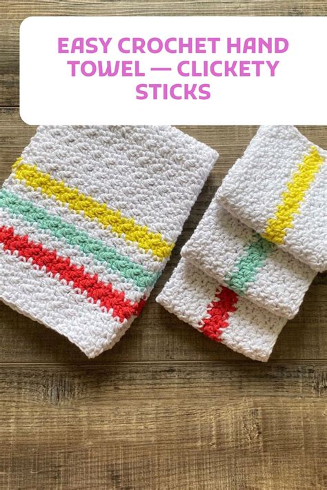 Crochet Hand Towel For Beginner