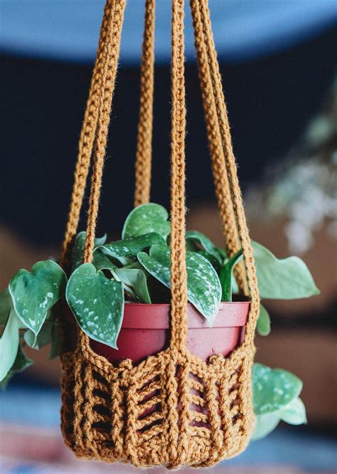 Crochet Hanging Planter
