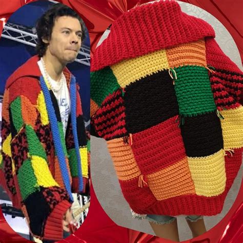 Crochet Harry Styles Cardigan