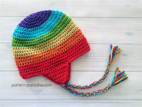 Crochet Hat With Ear Flaps Pattern Free