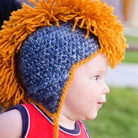 Crochet Hat With Mohawk