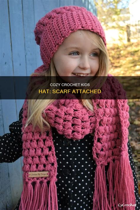 Crochet Hat With Scarf Attached
