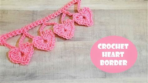 Crochet Heart Border