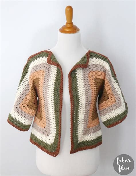 Crochet Hexagon Cardigan Free Pattern