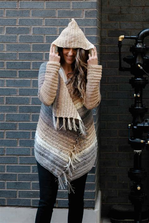 Crochet Hood For Cardigan