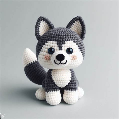 Crochet Husky Dog