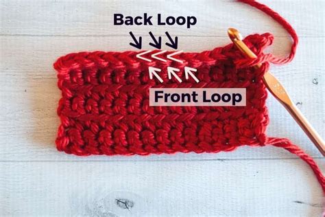 Crochet In Front Loop Only