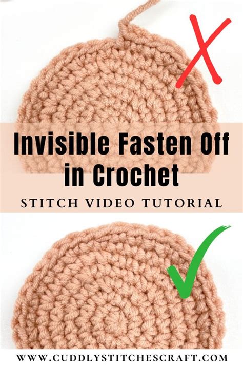 Crochet Invisible Fasten Off