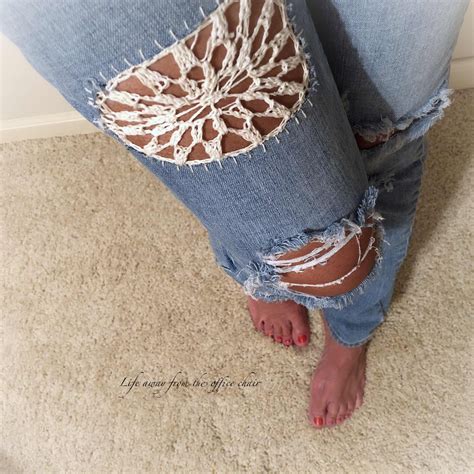 Crochet Jeans Patch