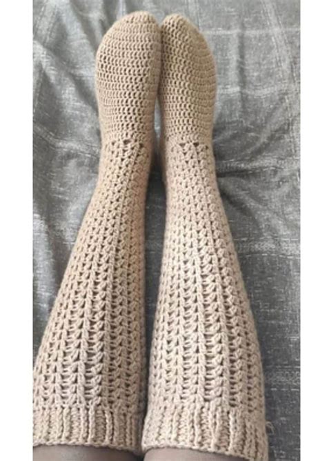 Crochet Knee Socks Pattern