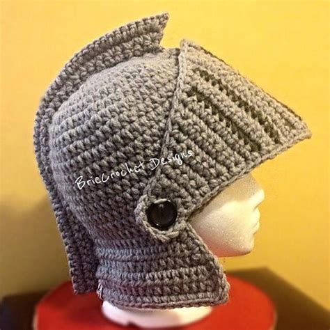 Crochet Knight Helmet