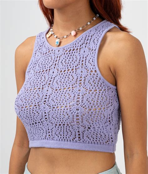 Crochet Knit Crop Top