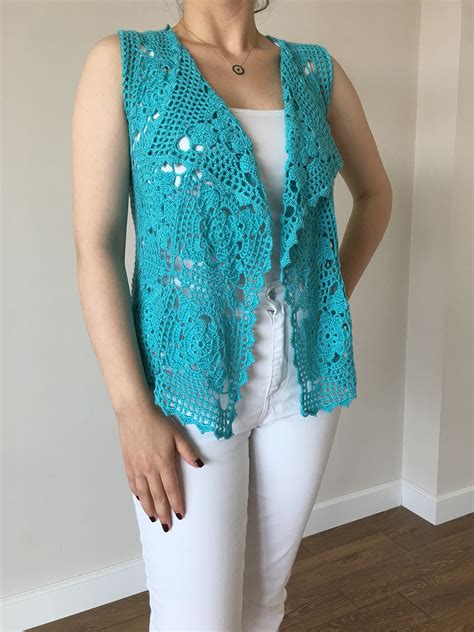 Crochet Knit Vest