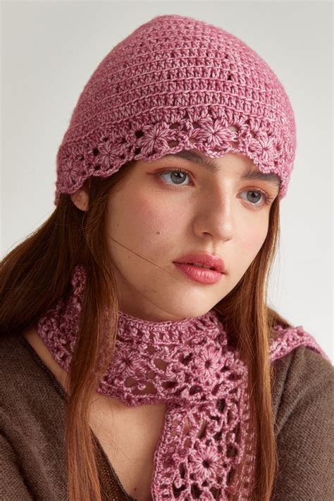 Crochet Knitted Beanie