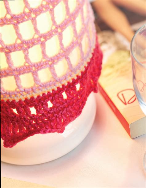 Crochet Lampshade Cover