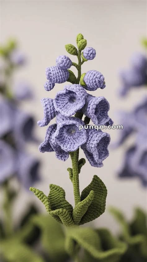 Crochet Larkspur Flower