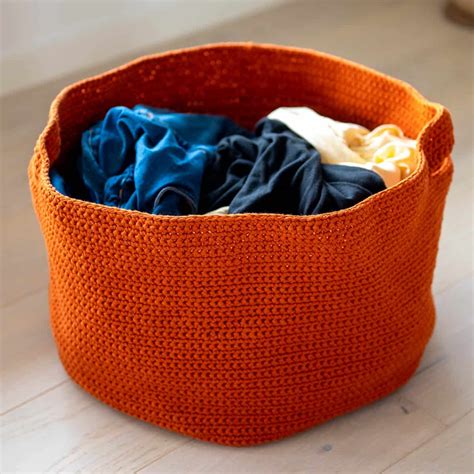Crochet Laundry Basket