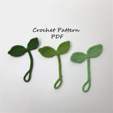 Crochet Leaf Sprout