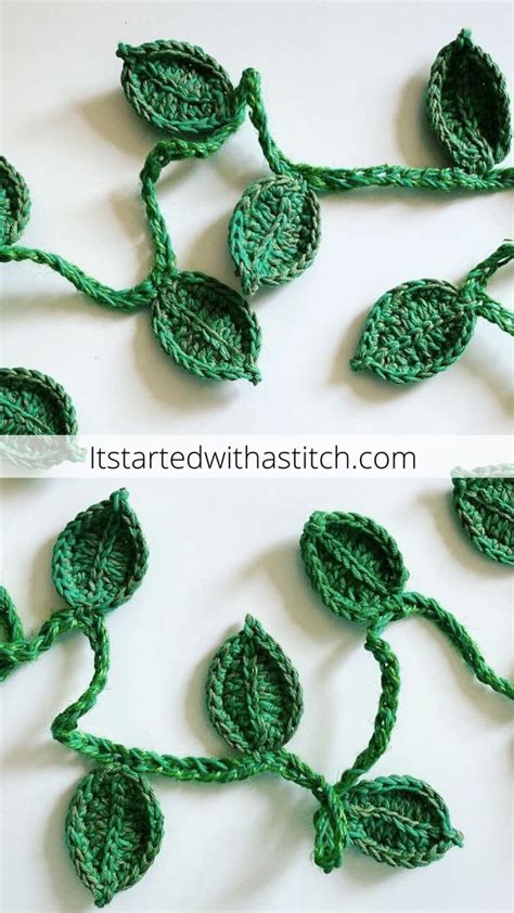 Crochet Leaf Vine