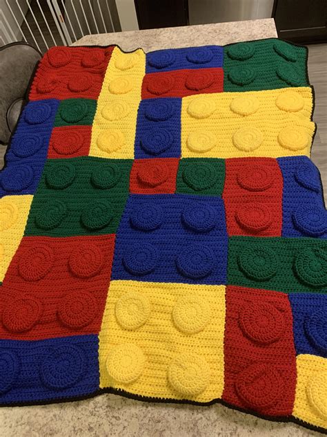 Crochet Lego Blanket