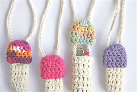 Crochet Lighter Holder Pattern Free