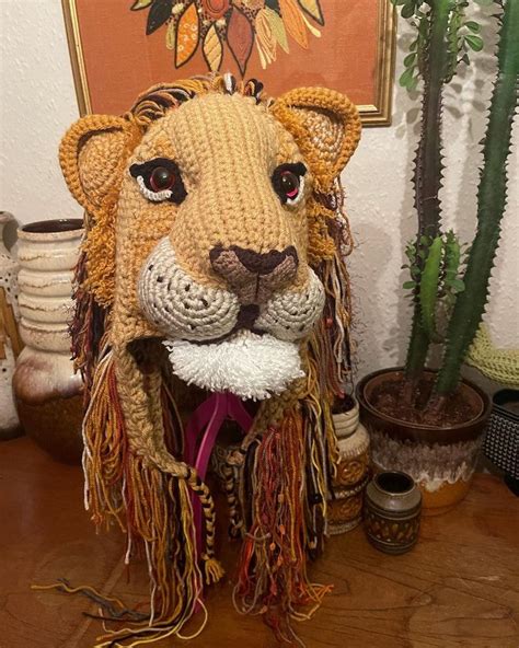Crochet Lion Head